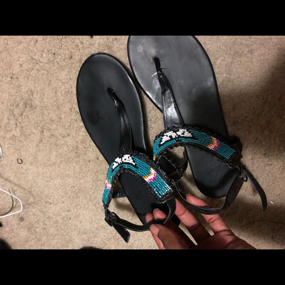 Tribal thong sandals